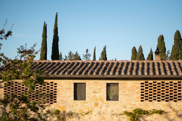 Wine and food tasting in an organic family winery