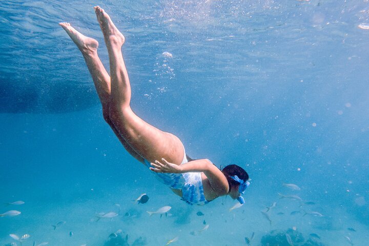 All Inclusive Beach and Snorkel Boat Tour to Icacos Island