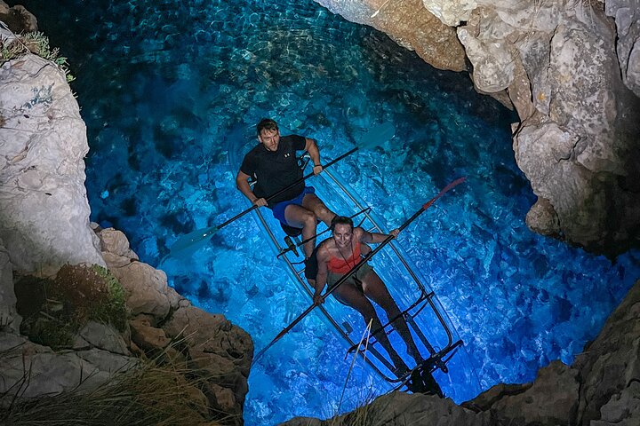 Transparent Kayak Sunset to Dusk Glow Experience from Pula