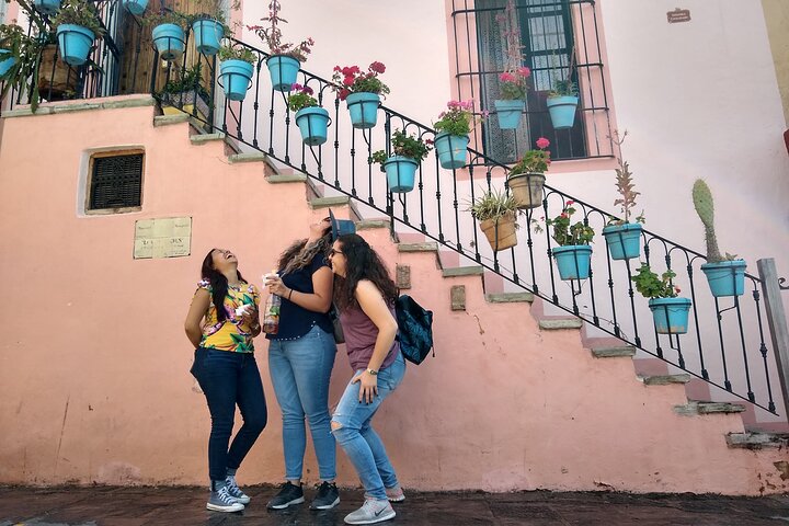 Cultural walk through the center of Guanajuato
