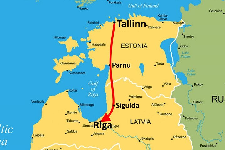 Tallinn to Riga - Sightseeing transfer