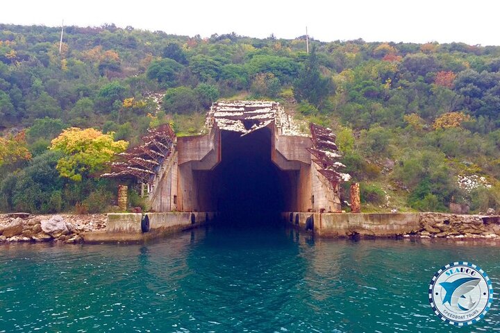 Blue cave, Mamula island, Submarine tunnels and Our lady of the Rocks (3h)