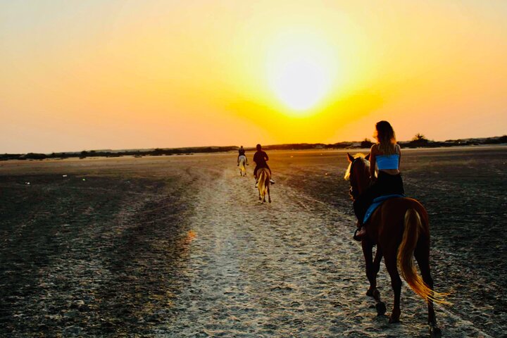 Horseback riding at sunrise 3h