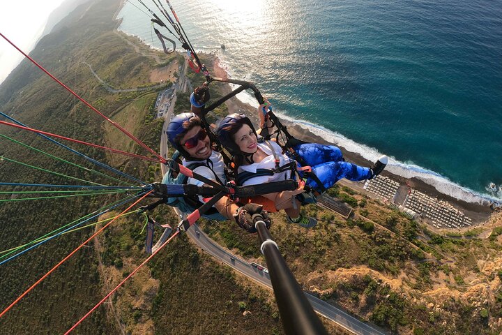 Tandem Paragliding Flight in Cefalù