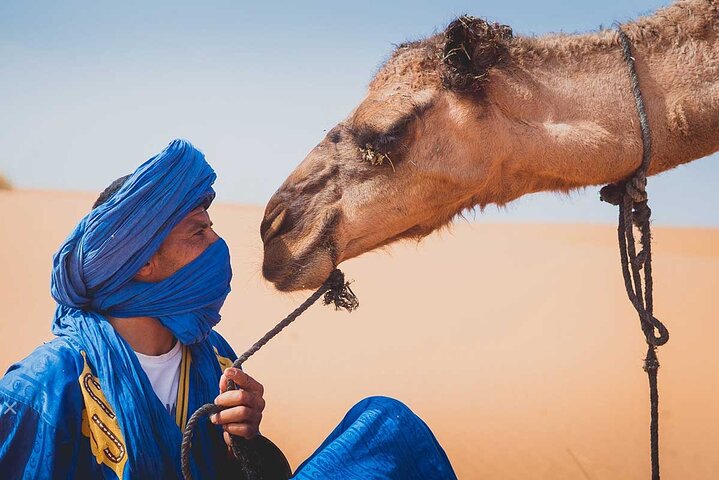 Merzouga: Private Camel Ride for Sunset in the Desert