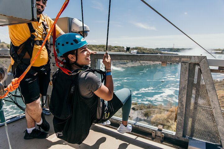 Zipline To The Falls in Niagara Falls, Canada