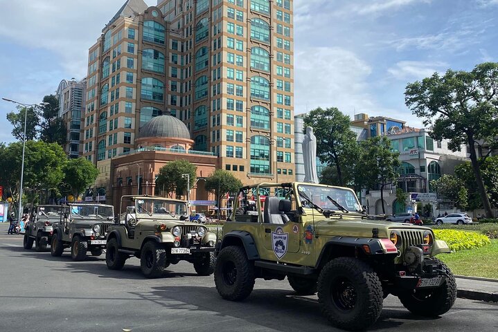 Ho Chi Minh City Private Half-Day Tour by U.S Army Jeep