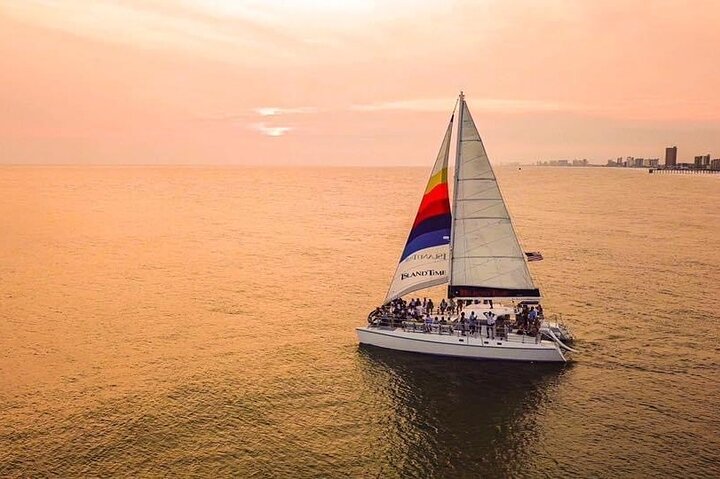 Dolphin Sunset Cruise in Panama City Beach on the "Island Time"