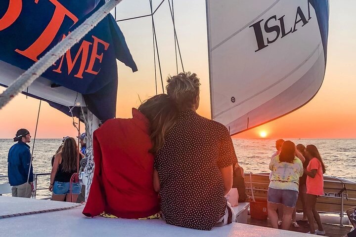 Dolphin Sunset Cruise in Panama City Beach on the "Island Time"