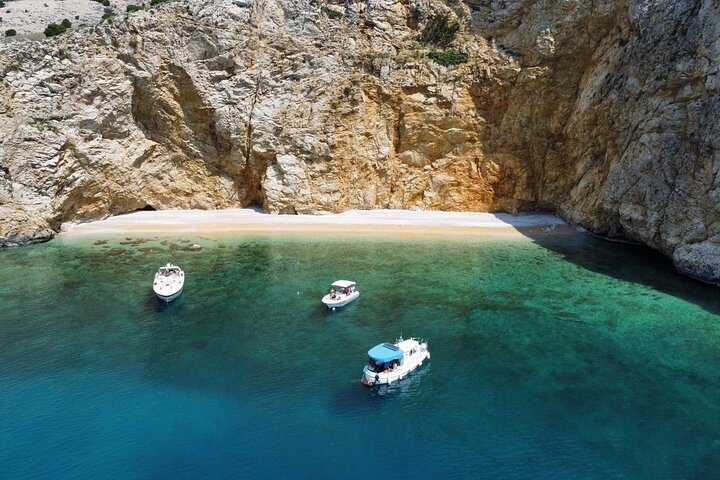 Taxi boat Kormat-5 hour half day tour from Punat