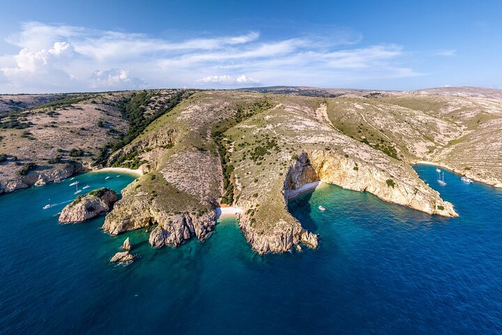 Taxi boat Kormat-5 hour half day tour from Punat