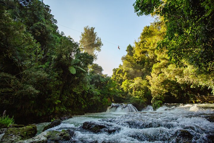 Rotorua Ziplines - Zipline Over Waterfalls - Free Sauna