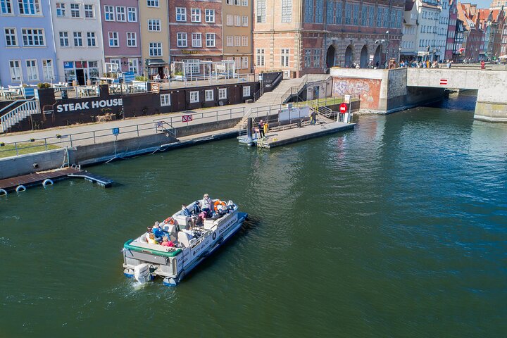 Cruises on the Motlawa River by a luxury catamaran - Gdańsk from the water side