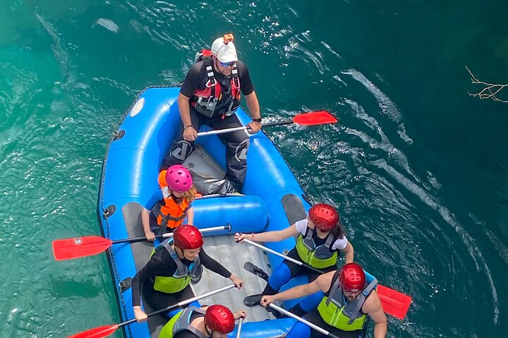 Rafting in Vikos Gorge National Park with gopro filming