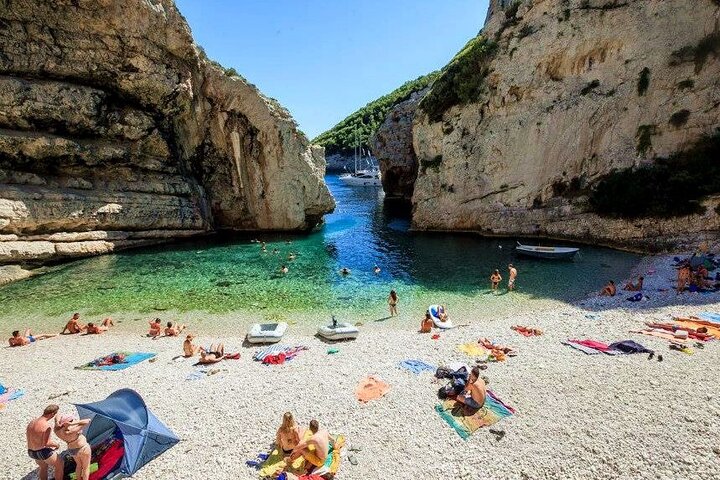 Blue Cave & Vis Island speedboat tour from Hvar