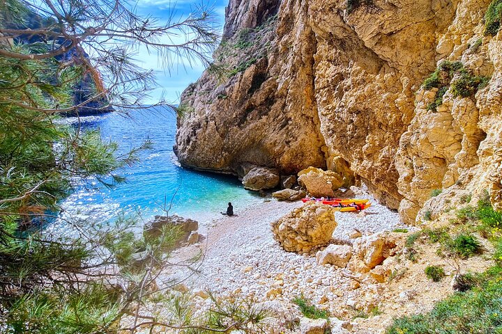 Uncharted Caves & Snorkelling Heaven: Cala Granadella Kayak Tour
