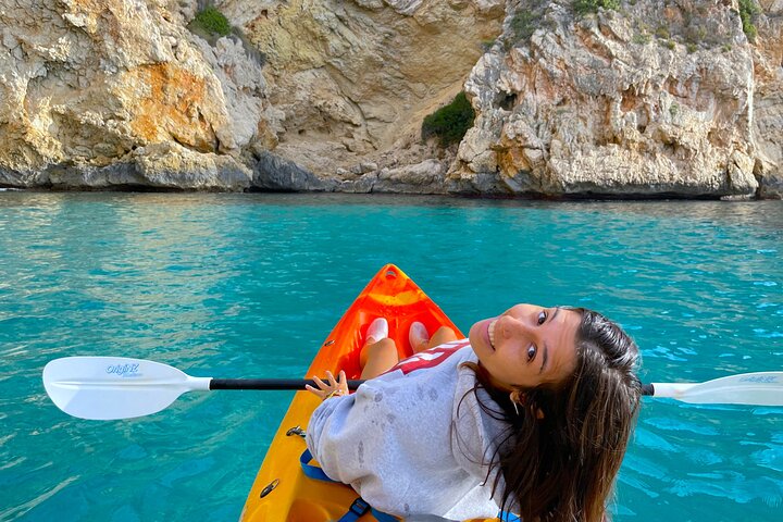 Uncharted Caves & Snorkelling Heaven: Cala Granadella Kayak Tour