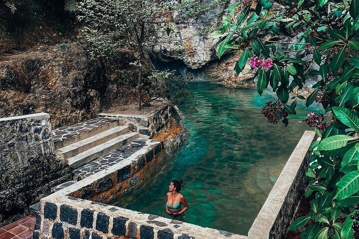 Natural Hot Springs Experience and visit an Authentic Mayan Market