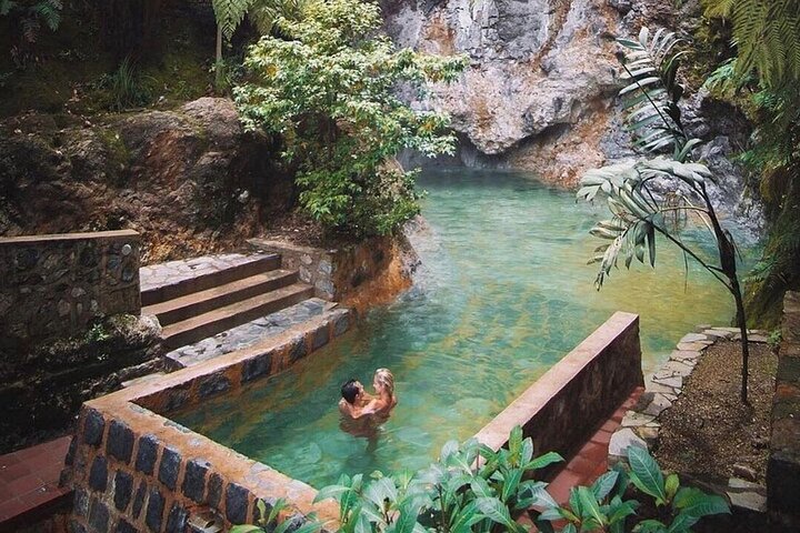 Natural Hot Springs Experience and visit an Authentic Mayan Market