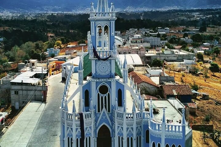 Iconic Yellow Church + Mayan Market + Small Town: Cultural Tour