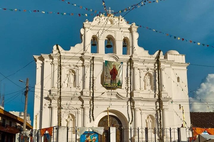 Iconic Yellow Church + Mayan Market + Small Town: Cultural Tour