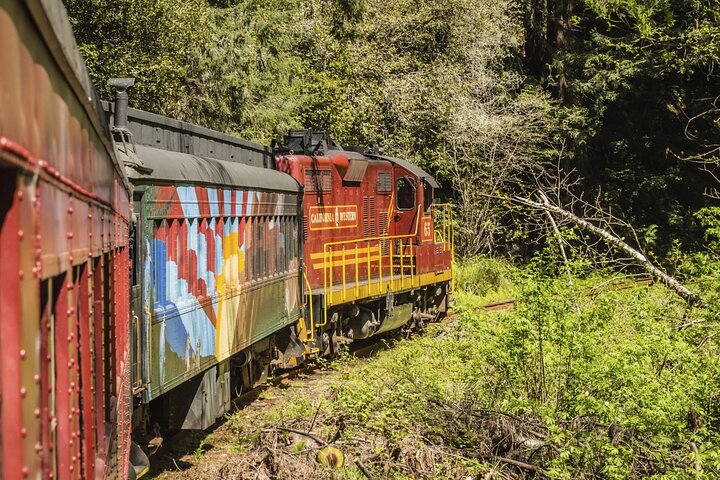 Skunk Train: Pudding Creek Express from Fort Bragg