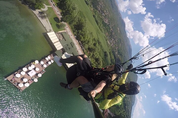 Paragliding above Ohrid