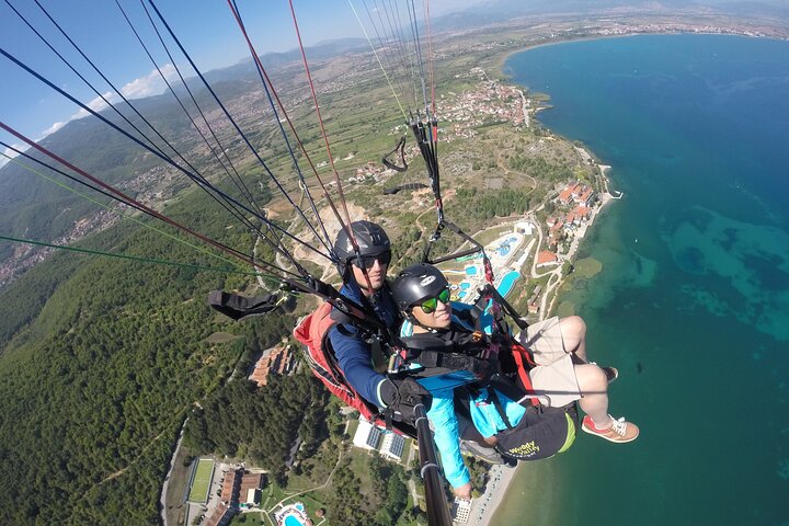 Paragliding above Ohrid