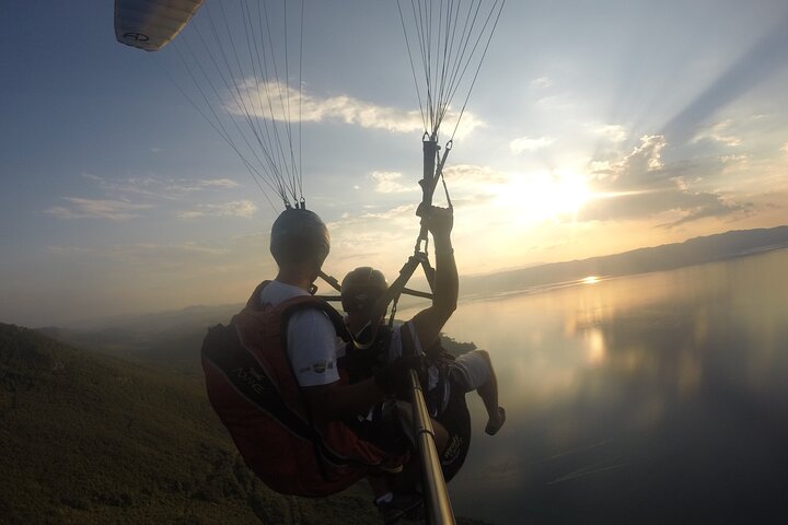 Paragliding above Ohrid