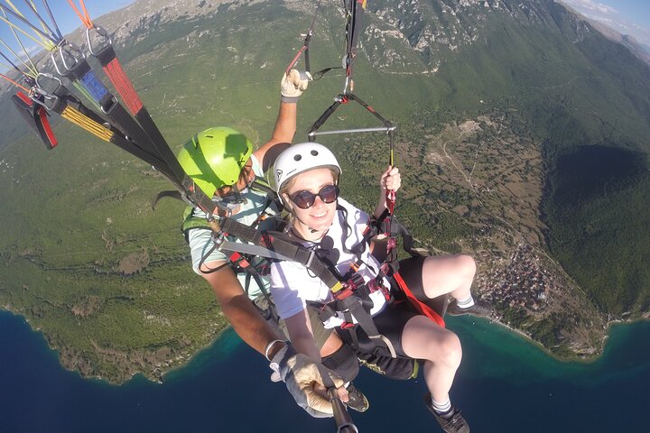 Paragliding above Ohrid