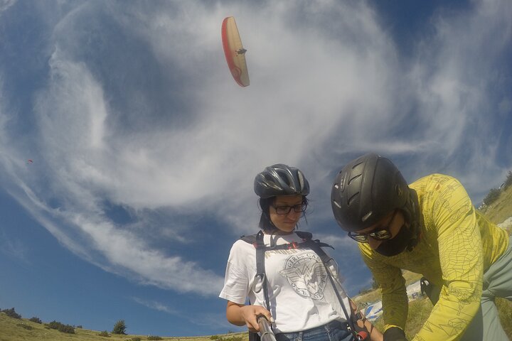 Paragliding above Ohrid