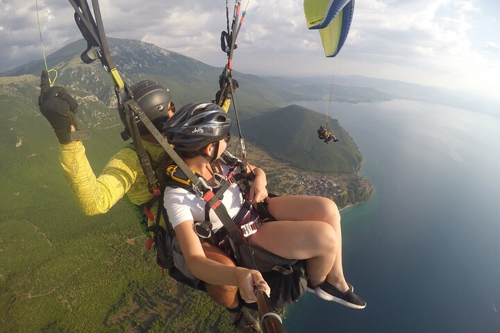 Paragliding above Ohrid