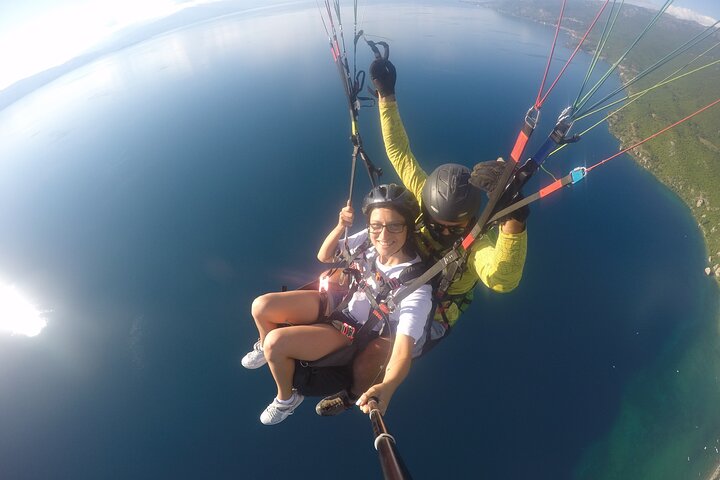 Paragliding above Ohrid