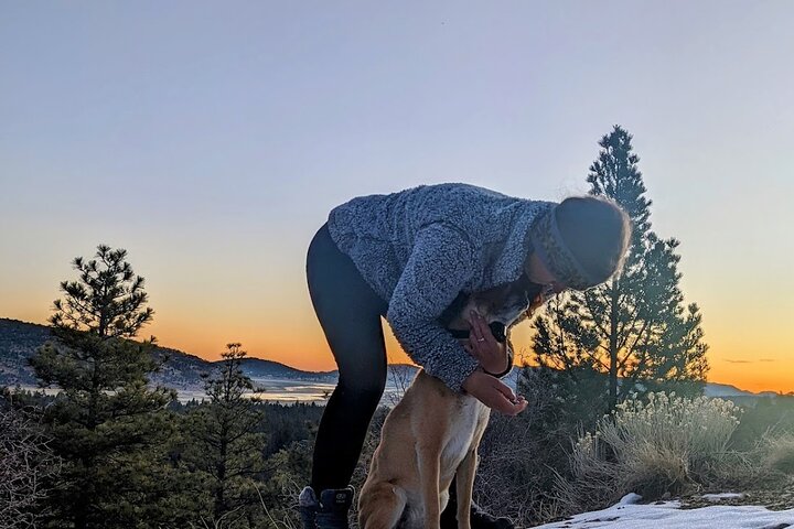 Guided Hiking Tour in Big Bear with Sunset Champagne toast on Private Dock