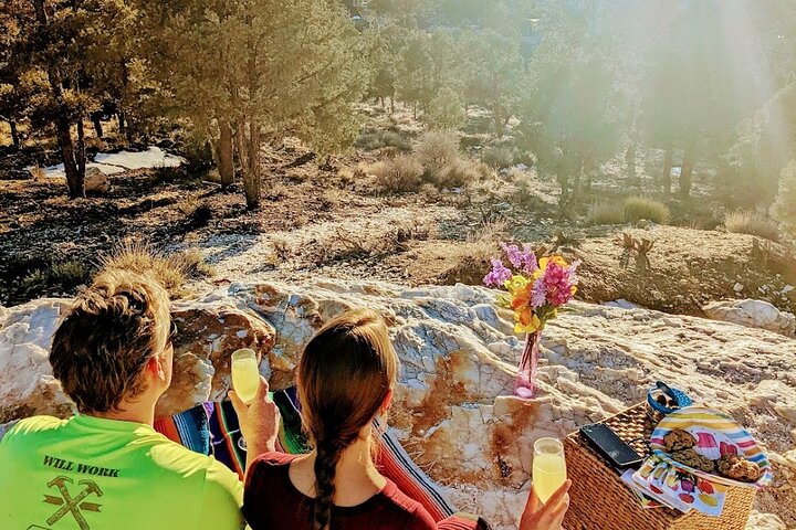Guided Hiking Tour in Big Bear with Sunset Champagne toast on Private Dock