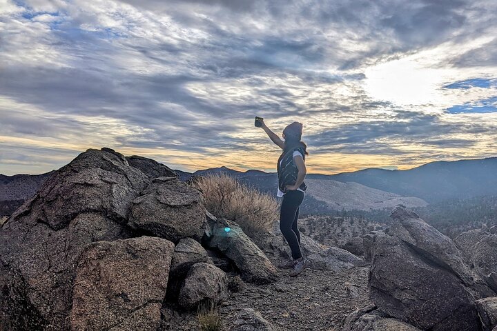 Guided Hiking Tour in Big Bear with Sunset Champagne toast on Private Dock