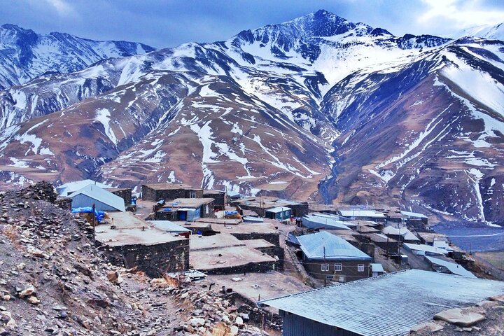 Guba, Candy Cane mountain, Khinaliq village with HOMEMADE lunch