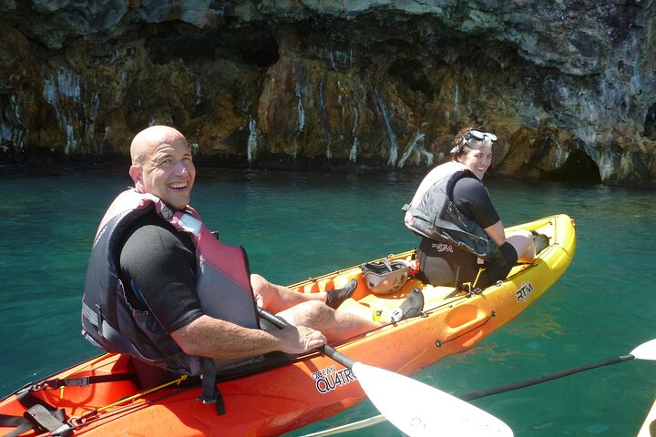Private Tour explore Vulcano Island by Kayak & Coasteering
