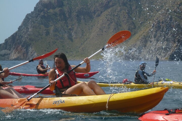 Private Tour explore Vulcano Island by Kayak & Coasteering