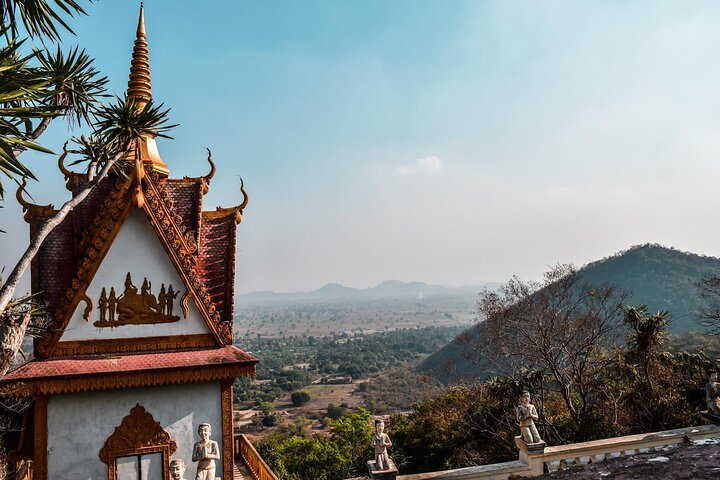 Afternoon tour by tuk tuk to bamboo train,bat cave,killing cave,countryside.