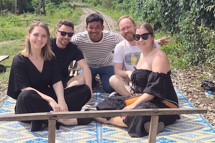 Afternoon tour by tuk tuk to bamboo train,bat cave,killing cave,countryside.