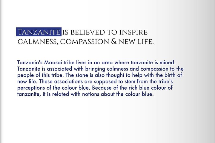 Tanzanite Shopping Experience in Arusha