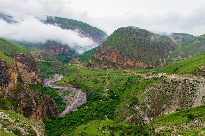 Guba, Candy Cane mountain, Khinaliq village with HOMEMADE lunch