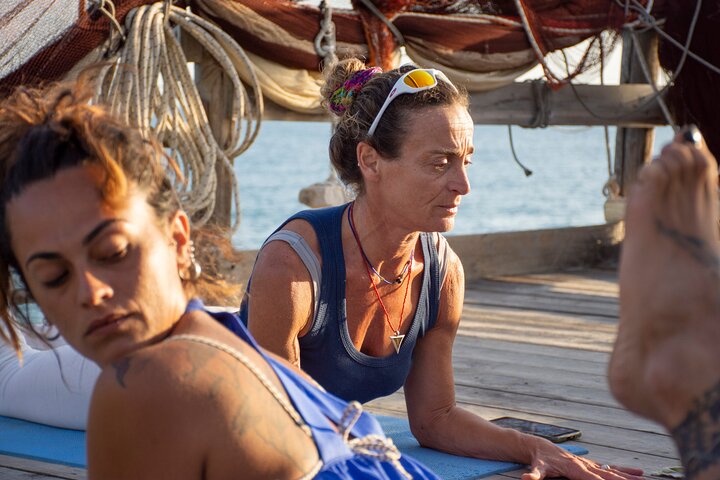 Yoga on a Trabucco - 
Suspended over the sea