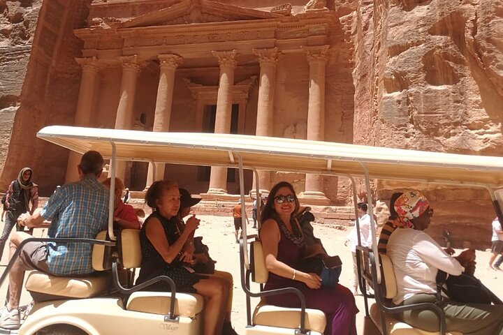 Petra Highlights Guided Golf Cart Tour with Hotel Pickup