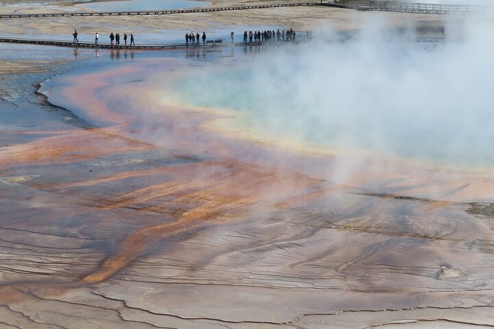 Lower Loop Van Tour from West Yellowstone: Grand Prismatic and Old Faithful