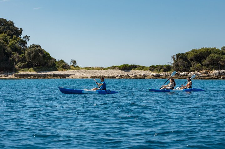 Rovinj kayak tour with drinks and snorkeling