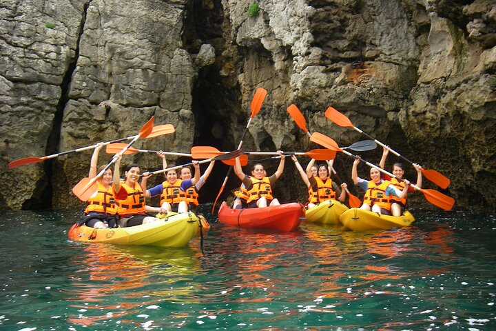 Kayak excursion through the Bay of Santander.