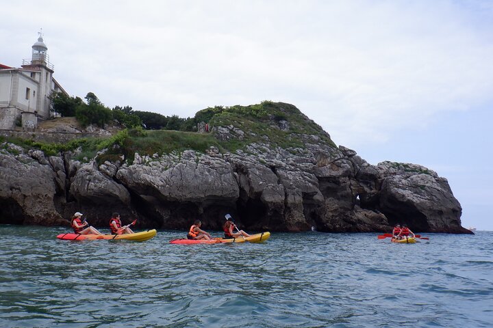 Kayak excursion through the Bay of Santander.
