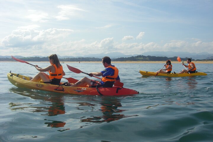 Kayak excursion through the Bay of Santander.